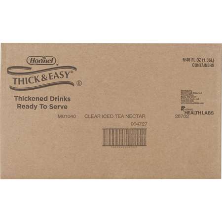 THICK & EASY Thick & Easy Clear Thickened Iced Tea Nectar Consistency 46 oz., PK6 28702